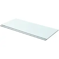 vidaXL Panneaux d'étagère 2 pcs Verre Transparent 70 x 30 cm
