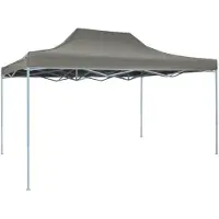 vidaXL Tente de réception pliable 3x4 m Acier Anthracite