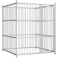 vidaXL Chenil d'extérieur pour chiens 150 x 150 x 185 cm