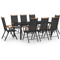 vidaXL Salon de jardin Aluminium Outdoor Set de table Garniture