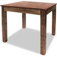vidaXL Table de salle à manger Bois massif recyclé 82 x 80 x 76 cm