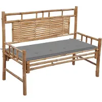 vidaXL Banc de jardin avec support 120 cm bambou