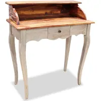 vidaXL Bureau en vieux bois massif 80 x 40 x 92 cm