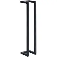 vidaXL Porte-serviette Noir 12,5x12,5x60 cm Fer
