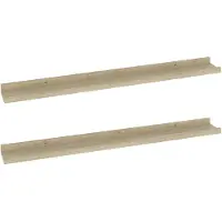 vidaXL Étagères murales 2 pièces Chêne Sonoma 80x9x3 cm