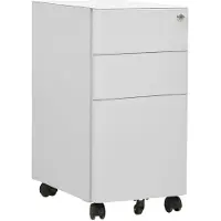 vidaXL Classeur mobile Gris clair 30x45x59 cm Acier