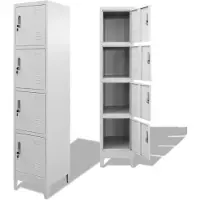 vidaXL Armoire à casier avec 4 compartiments 38x45x180 cm