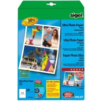 Sigel papier photo jet d'encre Ultra, satin¿, A4, 190 g/m2