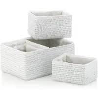 kela Boîtes de Rangement Kela Rimossa White (set de 5)