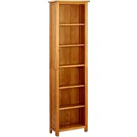 vidaXL Bibliothèque à 6 niveaux 52x22x180 cm Bois de chêne massif