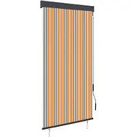 vidaXL Store extérieur 100 x 250 cm jaune et bleu