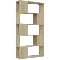 vidaXL Bibliothèque de séparation Chêne sonoma 80x24x155 cm