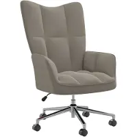 vidaXL Fauteuil relax gris clair velours