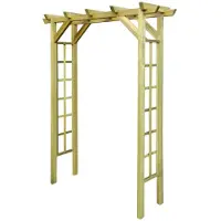 vidaXL Arche pour rosiers 150 x 60 x 204 cm bois imprégné