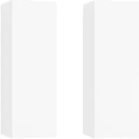 vidaXL Armoires TV 2 pcs. Blanc 30,5x30x90 cm Bois composite