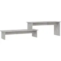 vidaXL Armoire TV gris béton 180x30x43 cm Bois composite