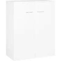 vidaXL Sideboard blanc 60x30x75 cm bois composite