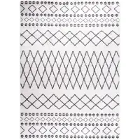 vidaXL Tapis lavable antidérapant 120x180 cm noir et blanc