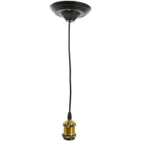 LumiLamp 5LL-95GO suspension de lampe 150 cm E27-max 1x60W doré, noir