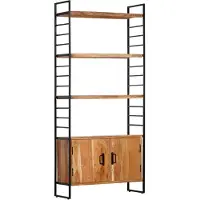 vidaXL Bibliothèque à 4 niveaux 80x30x180 cm Bois d'acacia massif