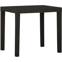 vidaXL Table de jardin anthracite 79x65x72 cm plastique
