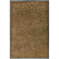 vidaXL Paillasson lavable Marron 60x90 cm