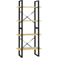 vidaXL Bibliothèque à 4 niveaux 60x30x140 cm Bois de pin massif