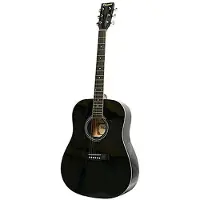 Blokker 001 guitare acoustique folk noire