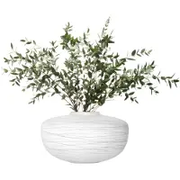 LSA International Vase LSA Boulder White 17,5 cm