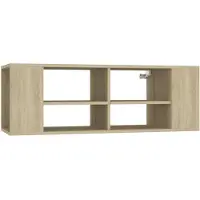vidaXL Armoire TV murale chêne Sonoma 102x35x35 cm Bois composite