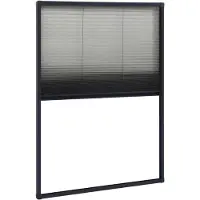 vidaXL Moustiquaire plissée pour fenêtre aluminium anthracite 80x120cm