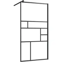 vidaXL Paroi de douche pour passage piétonnier avec verre ESG transparent 80x195 cm