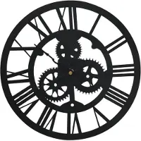 vidaXL Horloge murale Noir 30 cm Acrylique