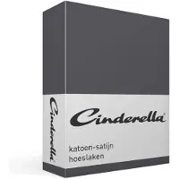 Cinderella Drap-Housse Cinderella Anthracite (Satin)-100 x 200 cm