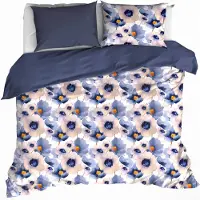 De Witte Lietaer Housse de couettte Veronica 240 x 220 cm blanc/rose/bleu