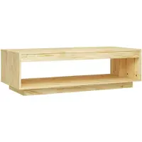 vidaXL Table basse 110x50x33,5 cm pin massif