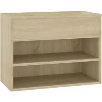 vidaXL Banc à chaussures Chêne sonoma 60x30x45 cm Bois d’ingénierie