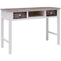 vidaXL -Table d'écriture-110x45x76-cm-bois-brun