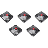 vidaXL Lot de 5 chauffages solaires pour piscine 735 W