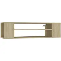 vidaXL Armoire TV suspendue Chêne Sonoma 100x30x26,5 cm Bois composite