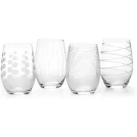 MIKASA - Verres à cocktail, 290 ml, set de 4 pièces, 18/8 inox, argent, 4 pièces.