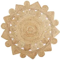 vidaXL Tapis fait à la main Jute tressée 150 cm