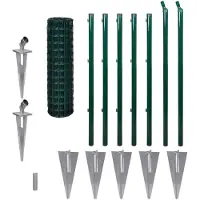 vidaXL Clôture européenne acier 10 x 1 m vert