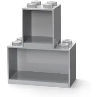 LEGO Étagère Lego Iconic Gris (2 Pièces)