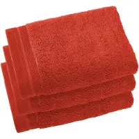 De Witte Lietaer Serviette Invité De Witte Lietaer Contessa Burnt Orange (40 x 60 cm) (Lot de 3)