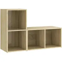 vidaXL Armoires TV 2 pcs. chêne Sonoma 72x35x36,5 cm Matériau bois
