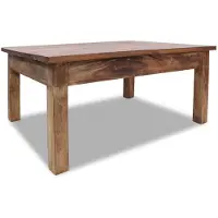 vidaXL Table basse en vieux bois massif 98 x 73 x 45 cm