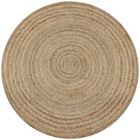 vidaXL Tapis Jute tressé 90 cm rond