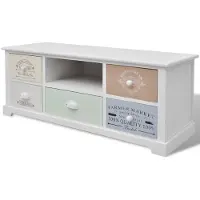 vidaXL Armoire TV style campagnard français Bois