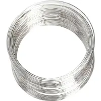 Creotime Fil à mémoire, 0,8 mm, argenté, VS, 60 pcs.